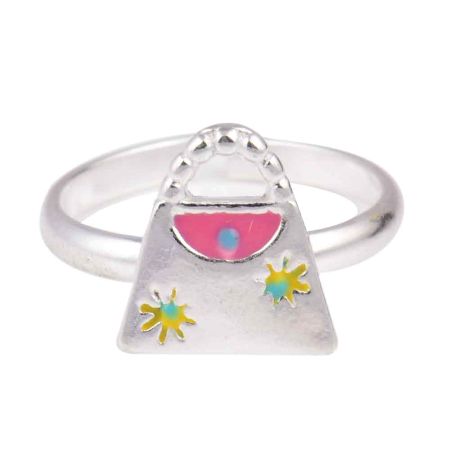 Moon Star Ladies Purse Adjustable Children Silver Toe Ring