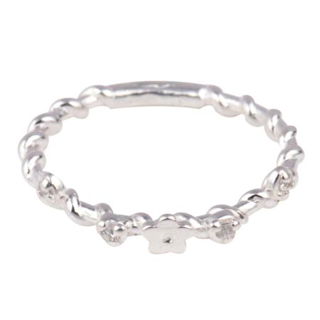 Silver Rope Design Toe Ring