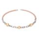92.5 Sterling Silver Seed Beads Gold Plated Adjustable Kada Bracelet