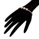 Dual Tone Round Beads Stylish Latest Designer 92.5 Sterling Silver Gold Plated Rope Bracelet