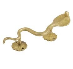 Handmade Golden Brass Cobra Snake Door Handles