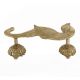 Handmade Golden Brass Door Handle Ornated Parrot Design