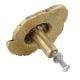 Handmade Golden Brass Dresser Drawer Knob In Rose Flower Design