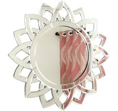 Handmade Silver Glass Round Wall Mount Venetian Mirror