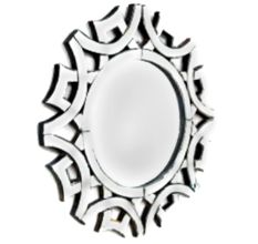 Handmade Silver Glass Decorative Wall Mounted Venetian Mirror