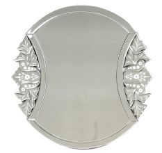 Handmade Silver Glass Unique Venetian Mirror With Engraved Design