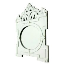 Handmade Silver Glass Rectangular Venetian Design Mirror