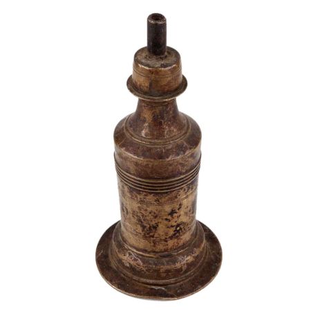 Handmade Oxidized Brass Kerosene Oil Wick lamp