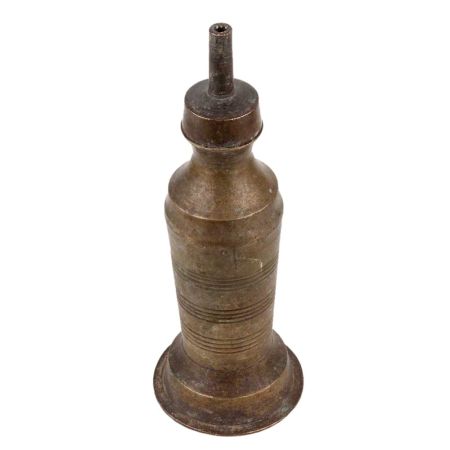 Handmade Patina Rich Brass Kerosene Oil Wick Lamp