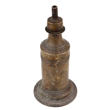 Handmade Oxidized Brass Oil Lamp Desi Home Decor