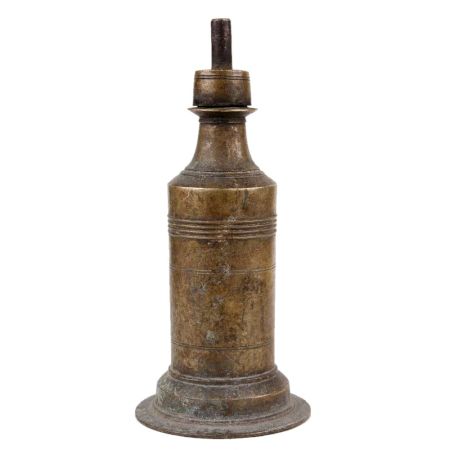Handmade Oxidized Brass Oil Lamp Desi Home Decor