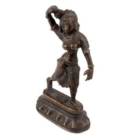 Handmade Antique Brass Dancing Lady Statue