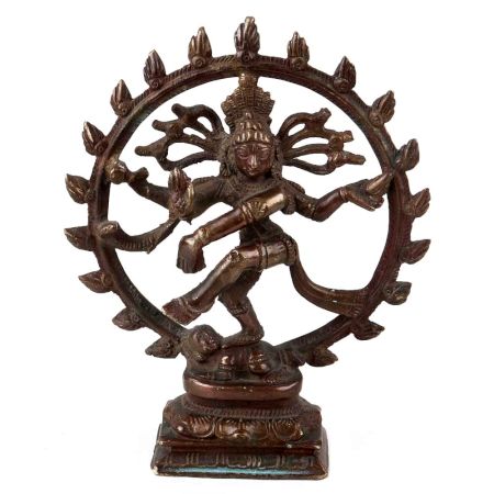 Handmade Brown Brass Natraja Dancing Idol