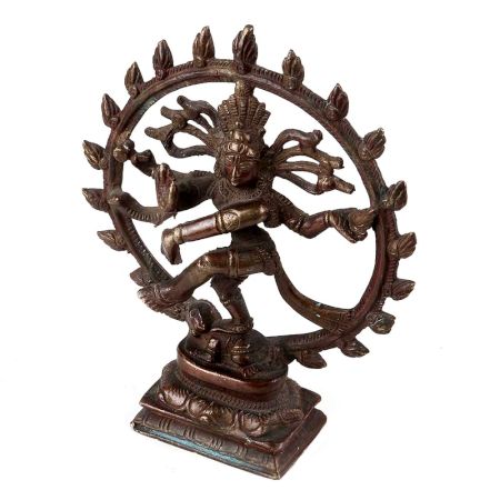 Handmade Brown Brass Natraja Dancing Idol