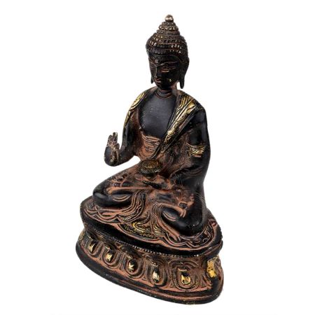 Handmade Antique Brass Blessing Buddha Statue