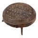 Handmade Antique Brass Grater With Three Legs