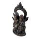 Handmade Oxidized Brass Sitting Lord Vishnu Laxmi Statue