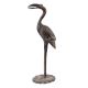 Handmade Rust Finish Brass Standing Bird Statue