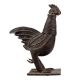 Handmade Black Brass Cock Statue