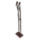 Handmade Black Brass Tall Skinny Rustic African Statue