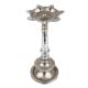 Handmade Silver Finish Brass Kerala Nilavilakku Oil Lamp