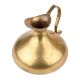 Handmade Golden Brass Jug With A  Broad Base Islamic Style
