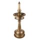 Handmade Tarnished Brass Nilavilakku Oil Lamp Traditional Indian Design