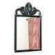 Handmade Silver Glass Venetian Mirror Rectangle Shape And Black Frame