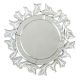 Handmade Silver Glass Round Venetian Mirror With Elaborate Design