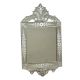 Handmade Silver Glass Rectangular Venetian Style Mirror