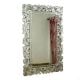 Handmade Silver Glass Ornate Square Modern Venetian Mirror