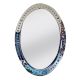 Handmade Blue Oval Venetian Mirror