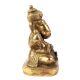 Handmade Tarnished Brown Brass Ganesha Sitting  Idol