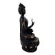 Handmade Black Brass Buddha Medicine Statue And Blessing  Pose