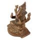 Handmade Rustic Brass Ganesha Statue Home Decor