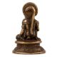 Handmade Golden Brass Hanuman Statue Sitting with Club