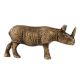 Handmade Antique Brass Rhino Animal Figurine Statue