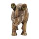 Handmade Antique Brass Rhino Animal Figurine Statue
