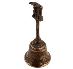 Handmade Multicolored Brass Bell Ghanti Laxmi Ganesha Handle