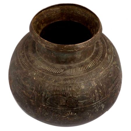 Universally Charming Ancient Brass Pot