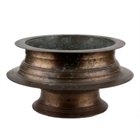 Handmade Brown Coated Rare Brass Planter Pot