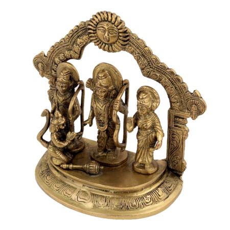 Lord Ram And Sita With Lakshman And Hanuman