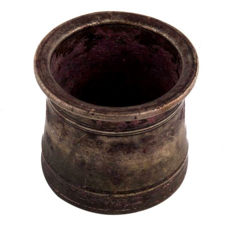 Handmade Brown Patina Panch Patra or Holy Cup