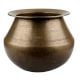 Handmade Antique Gold Brass Punjabi Handi Pot