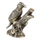 Handmade Silver Brass Bird Model Figurine Statue