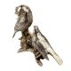 Handmade Silver Brass Bird Couple Statue For Home Decoration