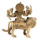 Goddess Durga Finely-sculpted In Metal