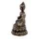 Handmade Black Brown Brown Meditating Buddha Statue