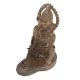 Handmade Brown Brass Ganesha Statue In Tribal Style