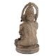Handmade Brown Brass Ganesha Statue In Tribal Style